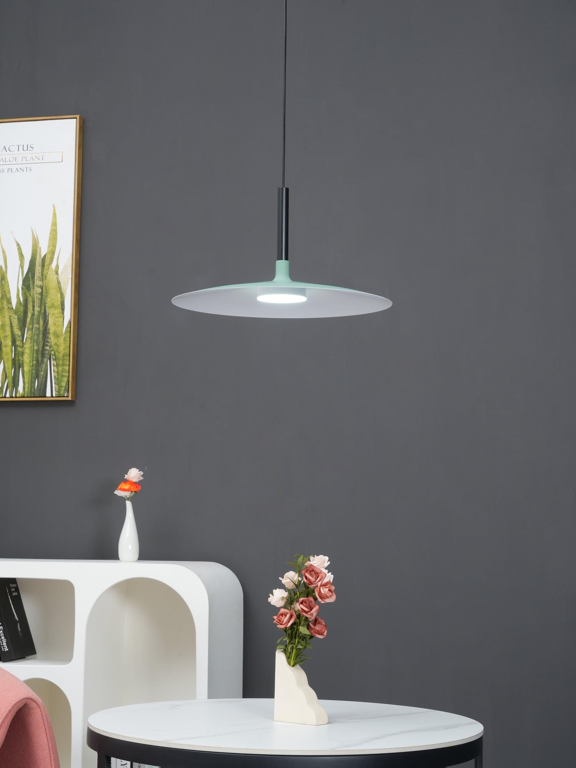 Aplomb Modern Metal Pendant Light - Industrial Style Ceiling Hanging Lamp for Kitchen Island, Dining Room & Living Room Decor