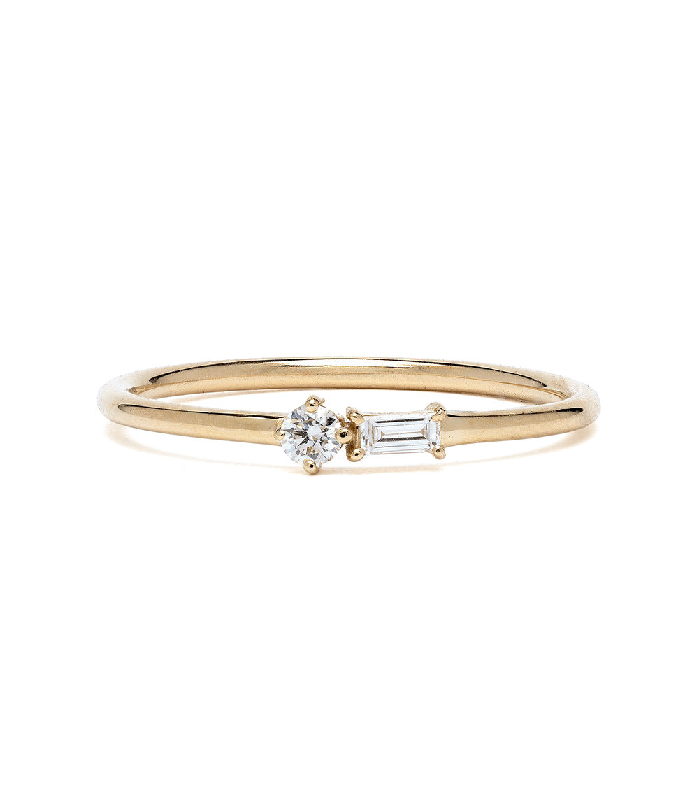 14K Gold Wedding Band Ring for Women with Mixed Diamonds - Elegant Bridal Jewelry for Engagement, Anniversary & Special Occasions