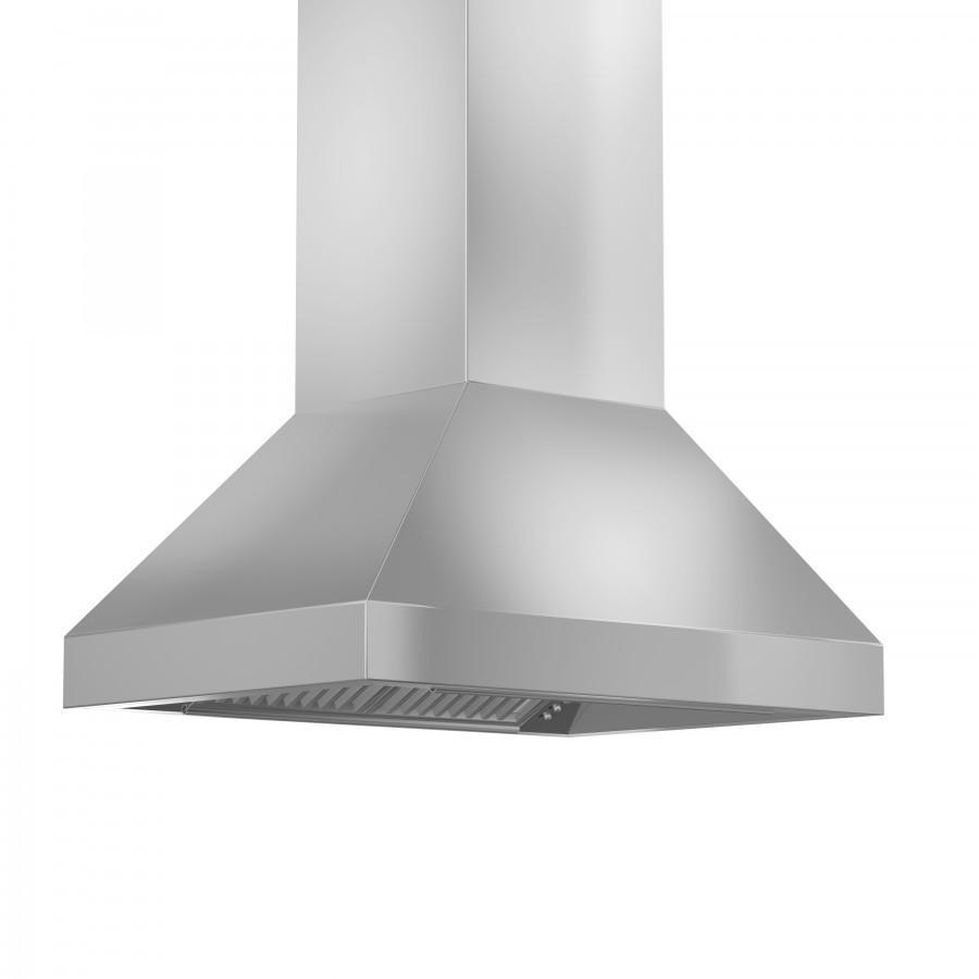 ZLINE 597i 304 Stainless Steel Ducted Island Mount Range Hood - Outdoor Approved for Kitchen Ventilation | Perfect for Open Concept Kitchens & Outdoor Cooking Areas