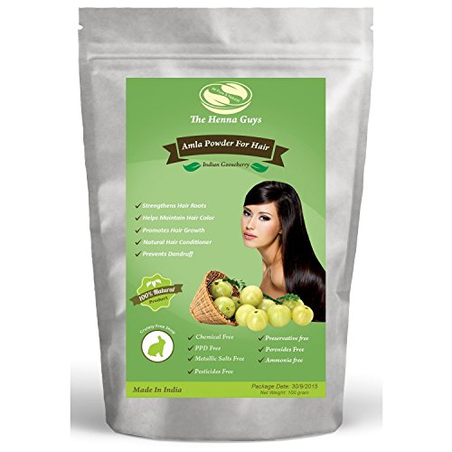100% Pure & Natural Amla Powder for Hair Growth, Anti-Dandruff & Conditioning - 100g | Ayurvedic Hair Care Treatment for Stronger, Healthier Hair at Home
