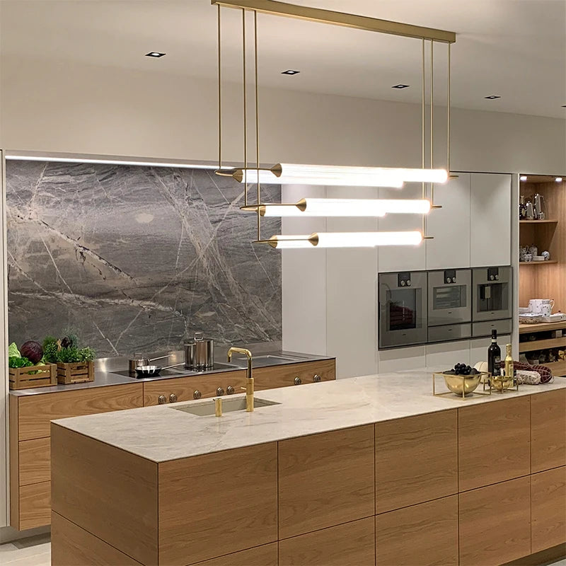 Minimalist Modern Pendant Light Fixture - Sleek Rodio Design for Kitchen Island, Dining Room & Bedroom Lighting Decor