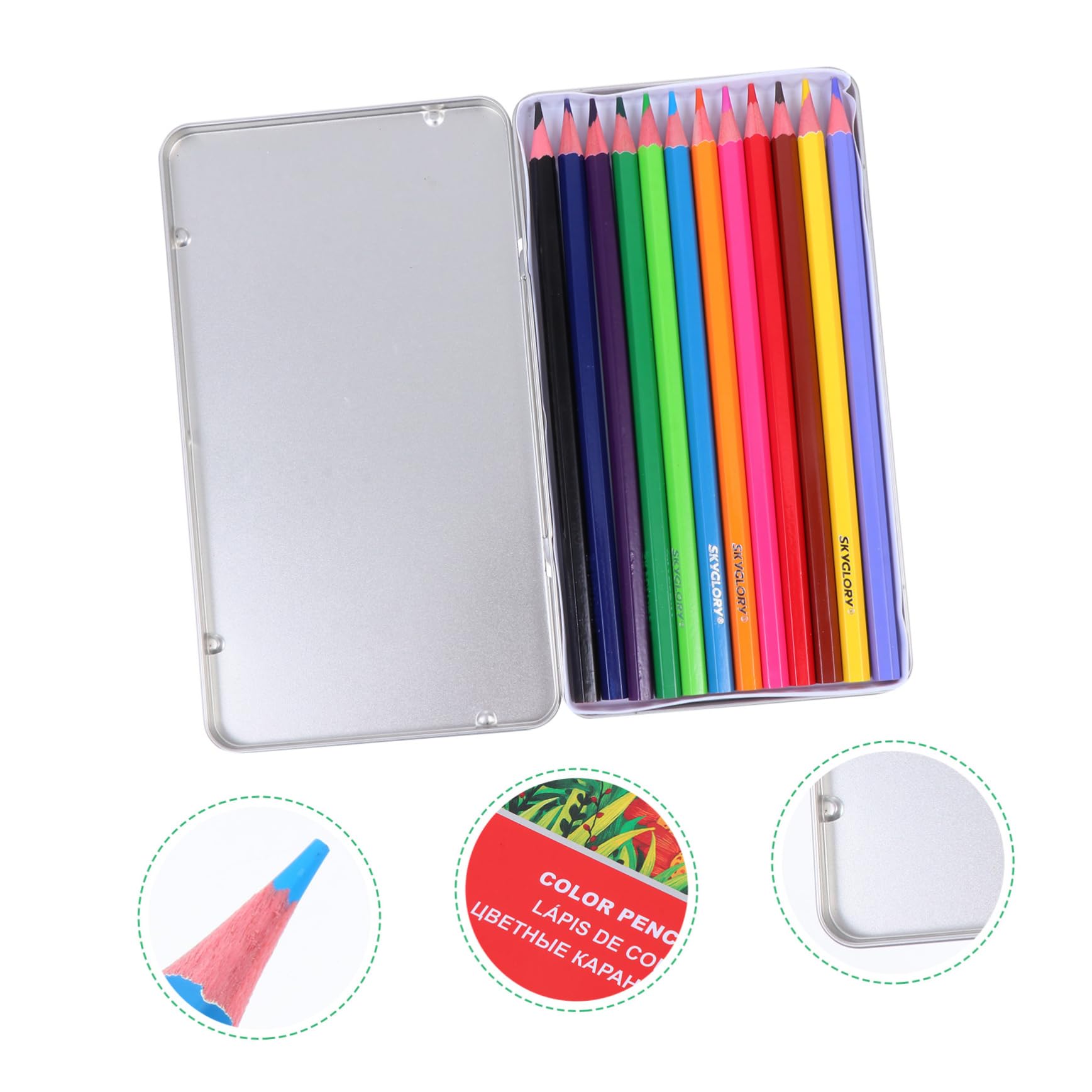 VILLFUL 12/24/36 Pack Professional Colored Pencils for Artists - Vibrant Wooden Drawing Pencils with Smooth Shading - Perfect for Sketching, Coloring Books & Adult Art Therapy
