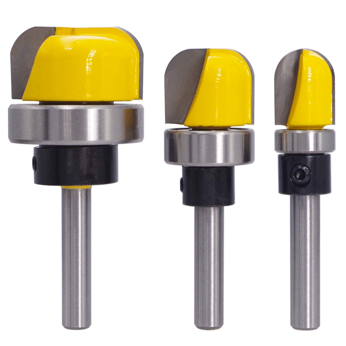Wolfride 3pcs Dish Router Bits - Bowl & Tray Carving Set for Woodworking Projects