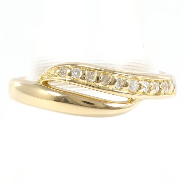 18K Gold Diamond Link Ring for Women - Vintage Style Luxury Jewelry Gift for Anniversary, Wedding, or Special Occasions