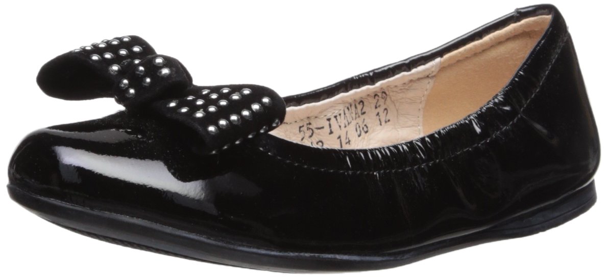 Girl's Ivana Ballet Flat Shoes - Black | Comfortable & Stylish for Dance, School & Casual Wear