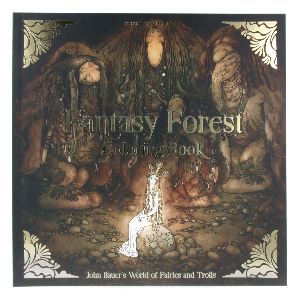 Fantasy Forest Coloring Book for Adults - Relaxing Nature Scenes with Animals & Plants - Perfect for Stress Relief & Mindfulness Meditation