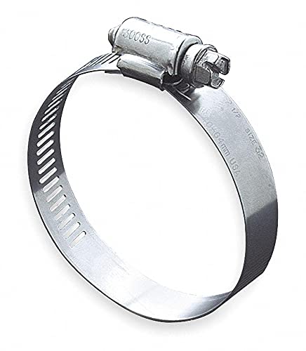 301 Stainless Steel Marine Grade Worm Gear Hose Clamp - Heavy Duty Corrosion Resistant Clamps for Boats, Automotive & Plumbing (Pack of 10) - Perfect for Marine, RV, and Industrial Applications