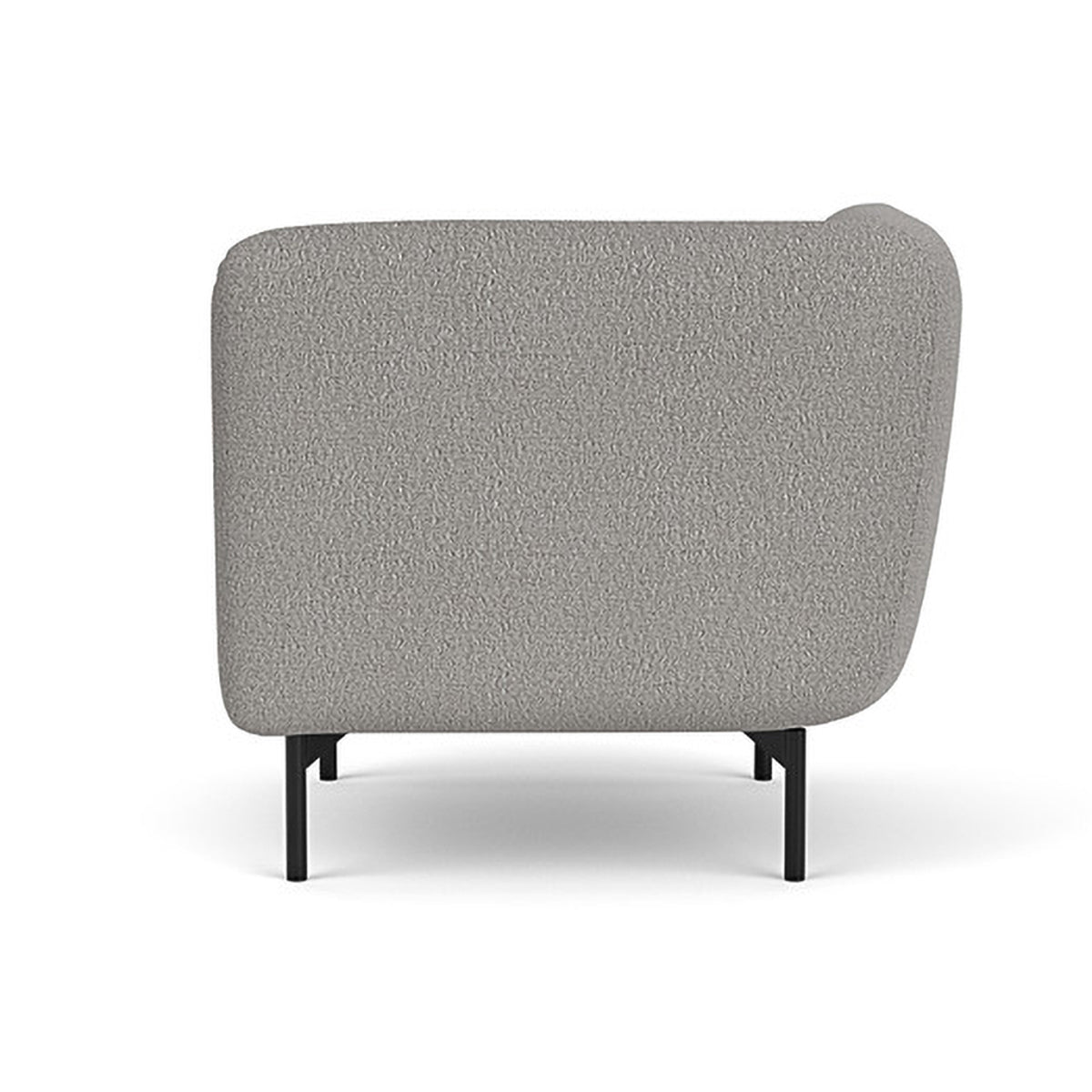 Alfred Boucle Left 1 Seater Modular Sofa - Modern Accent Chair for Living Room, Bedroom & Office - Comfortable Small Space Furniture