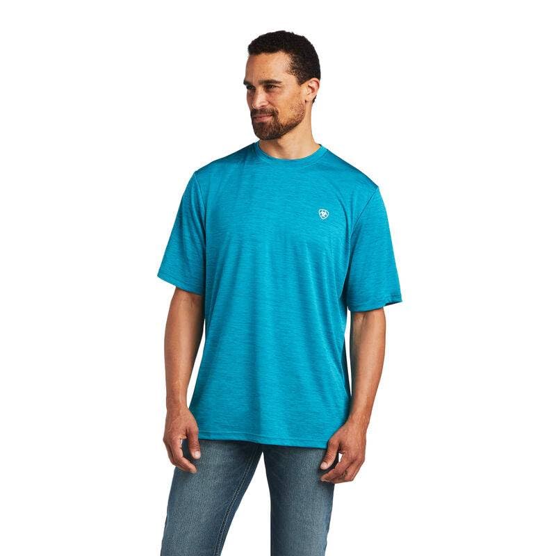 Ariat Men's Charger Basic T-Shirt - Comfortable Cotton Crew Neck Tee for Casual Wear, Work & Outdoor Activities