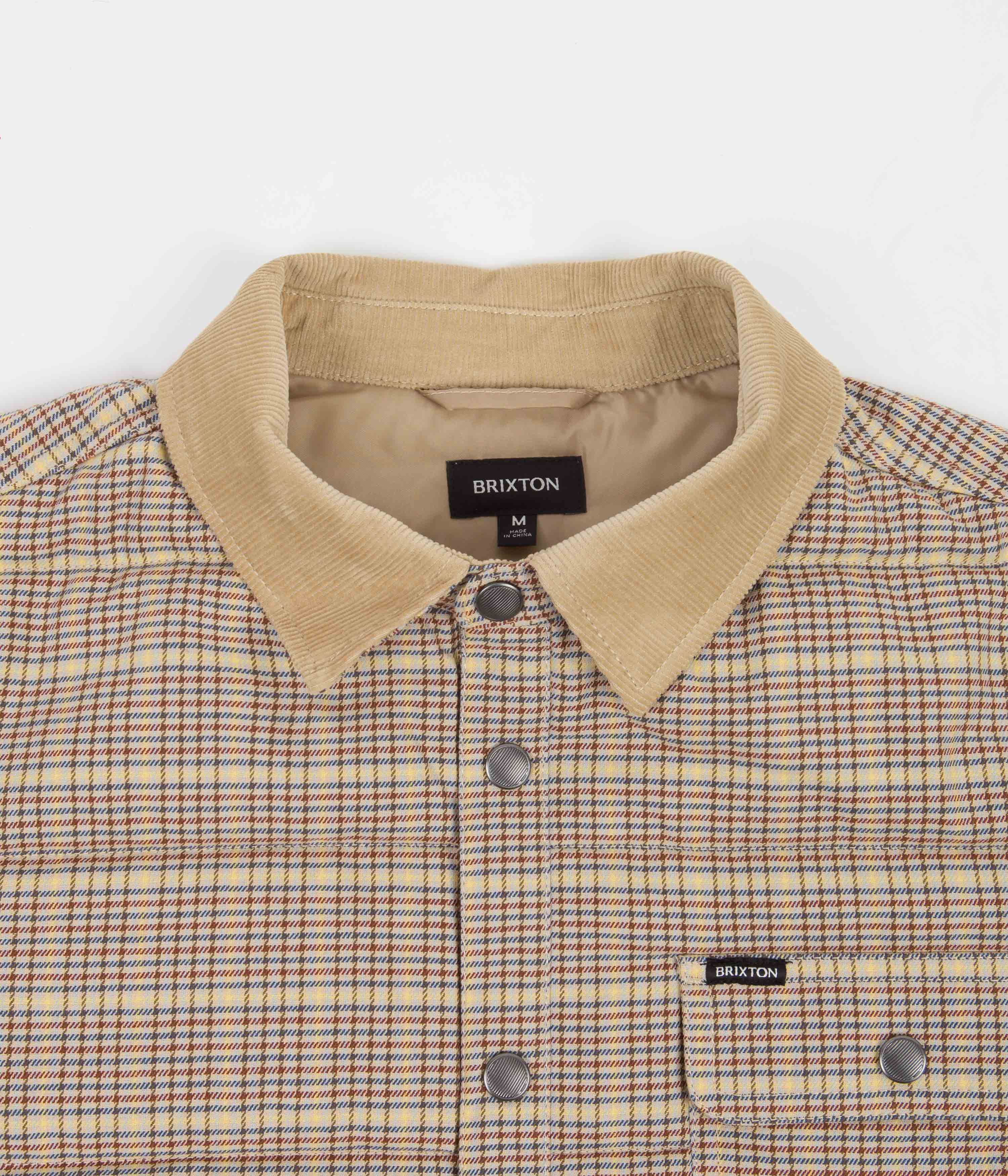 Brixton Cass Jacket - Men's Stylish Plaid Outerwear for Fall & Winter | Perfect for Casual Outings and Outdoor Adventures