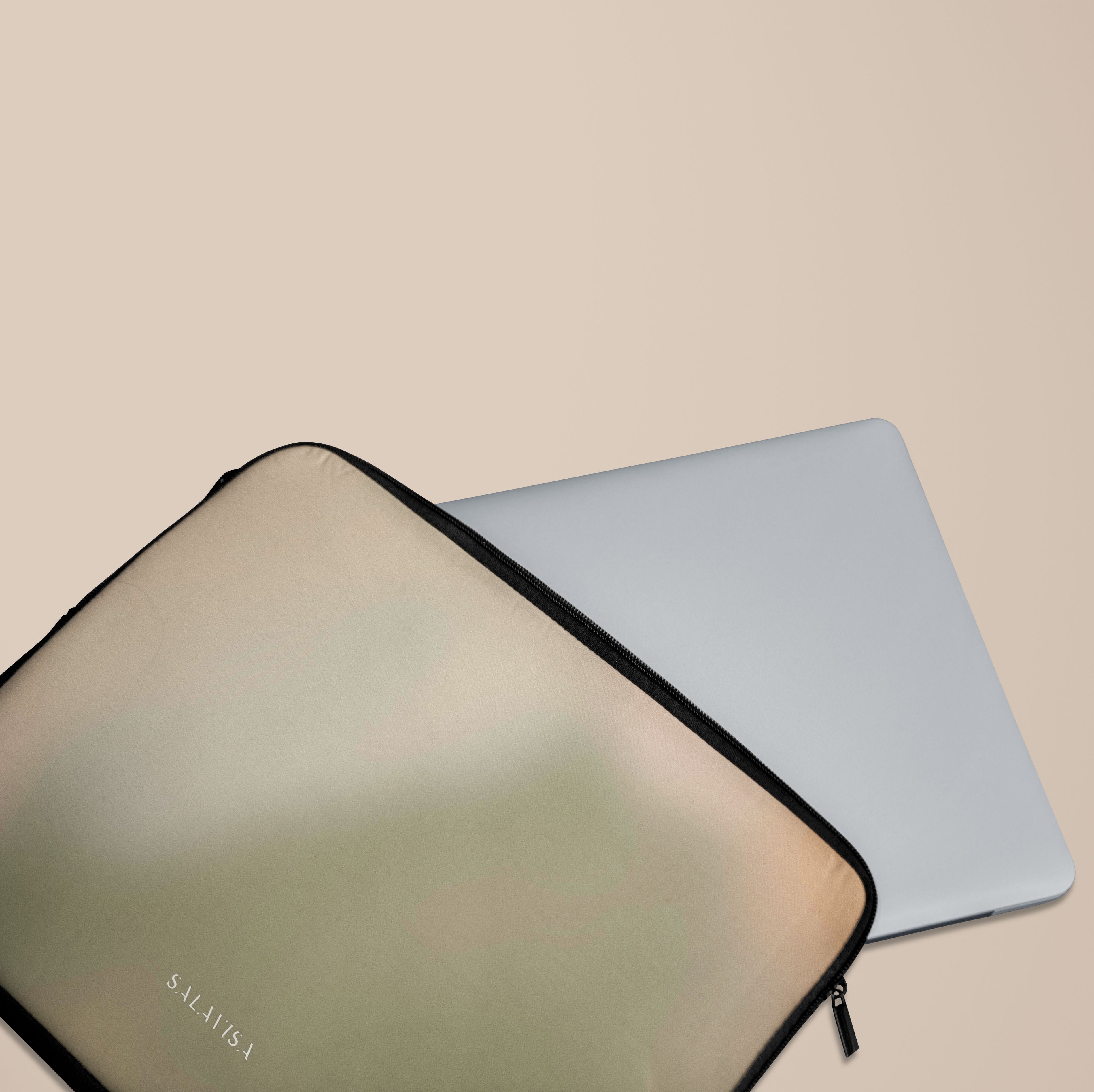 Premium Soft Focus Laptop Sleeve - Lightweight & Protective Case for MacBook Air/Pro 13-15 Inch - Perfect for Work, Travel & School (Black)