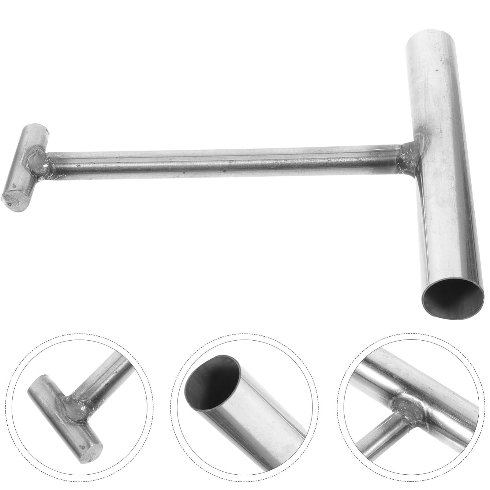 Healifty Heavy Duty Stainless Steel Wheel Pin Puller - Drain Cover Hooks, Manhole Cover Lifter & Boot Hooks - Durable Lifting Tool for Sewer Grates, Volume Gates & Utility Access - Perfect for Plumbing, Construction & Municipal Maintenance