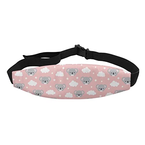 **AFPANQZ Koala Pattern Baby Stroller & Car Seat Headrest - Adjustable Head Support Neck Pillow for Sleeping Safety, Infant Head Fixed Cushion - Perfect for Travel, Stroll & Car Rides**