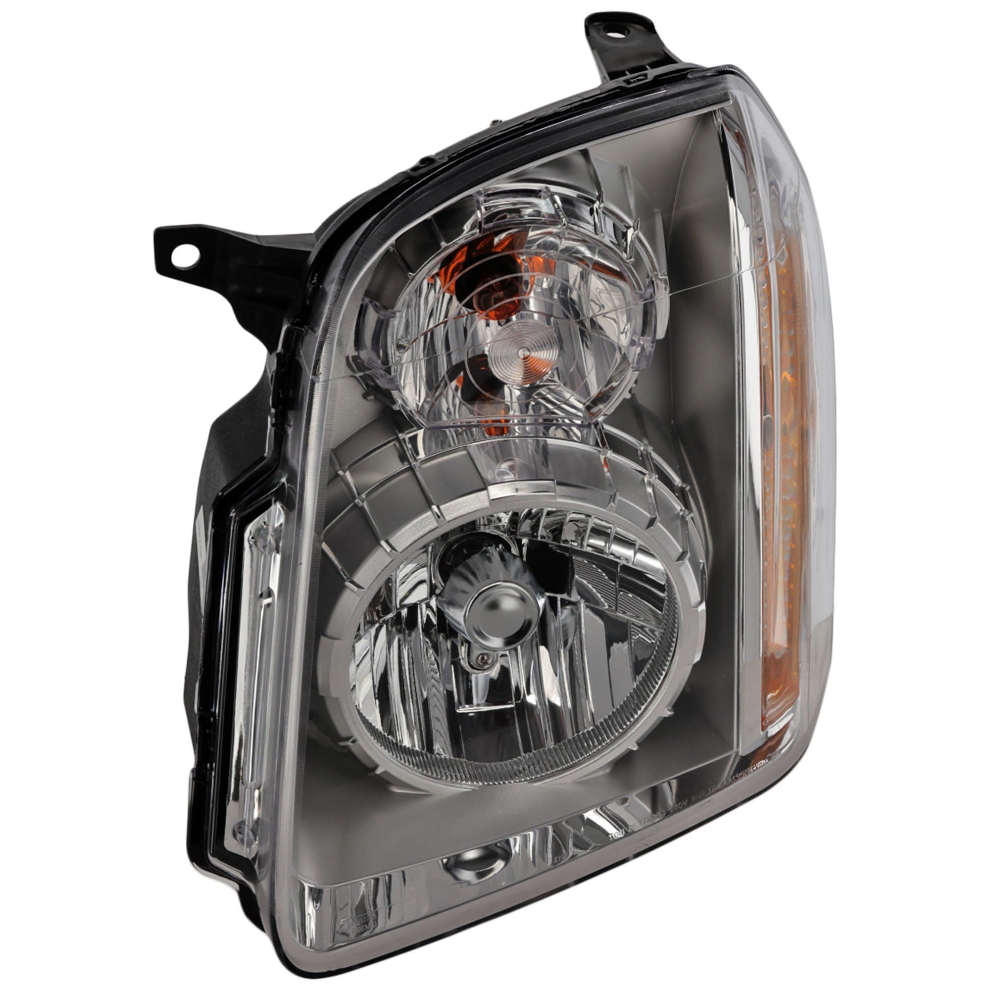 Go-Parts - Replacement Headlight Assembly for 2007-2014 GMC Yukon Denali - Left (Driver Side) Halogen Headlamp - Perfect for Night Driving & Off-Road Adventures
