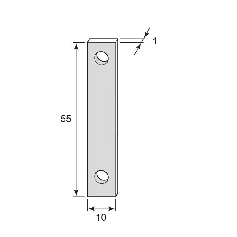 1mm Nickel Distance Plate for Hook - Perfect for DIY Projects, Jewelry Making, and Hardware Assembly
