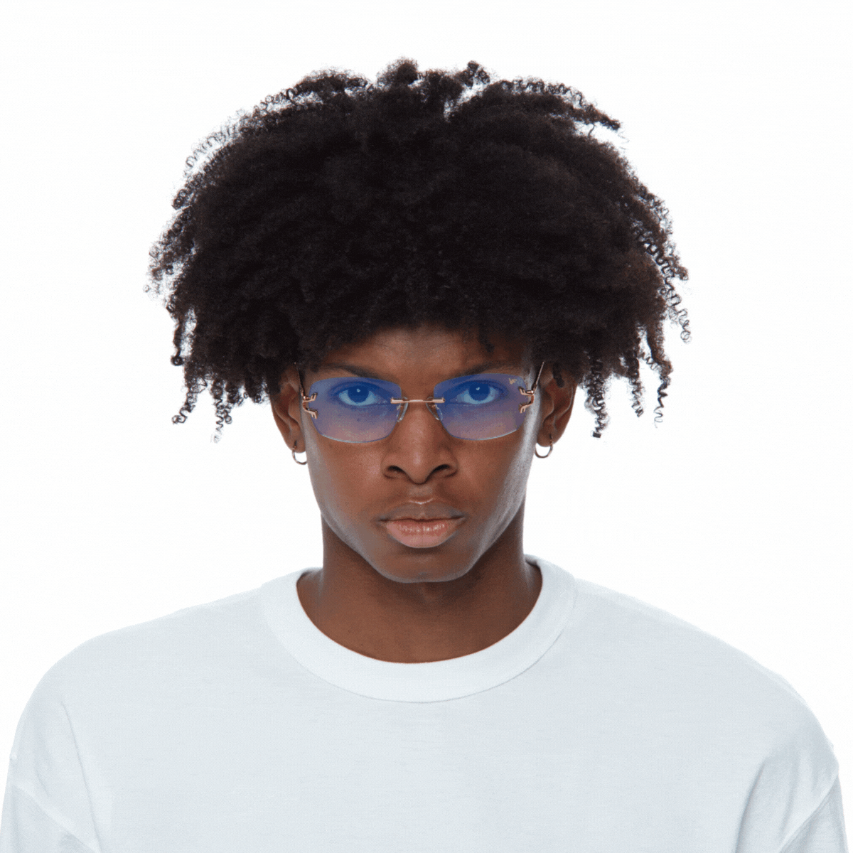 24KT Gold Rimless Drill Mount for Glasses - Premium Eyewear Accessory for Bal Harbour Style | Perfect for Reading, Driving & Fashion