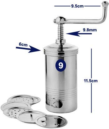 Premium Stainless Steel Idiyappam Maker | Murukku, Farsan Sev & Pasta Press Machine | Perfect for Indian Snacks, South Asian Cuisine & Italian Cooking
