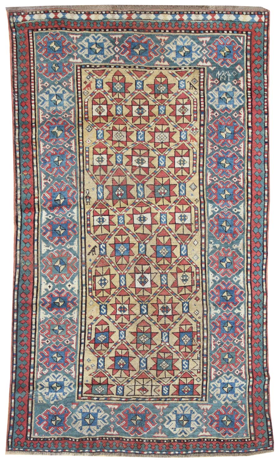 Handwoven Antique Baku Tribal Rug - Traditional Persian Carpet JF5174 for Boho Home Decor, Living Room & Bedroom