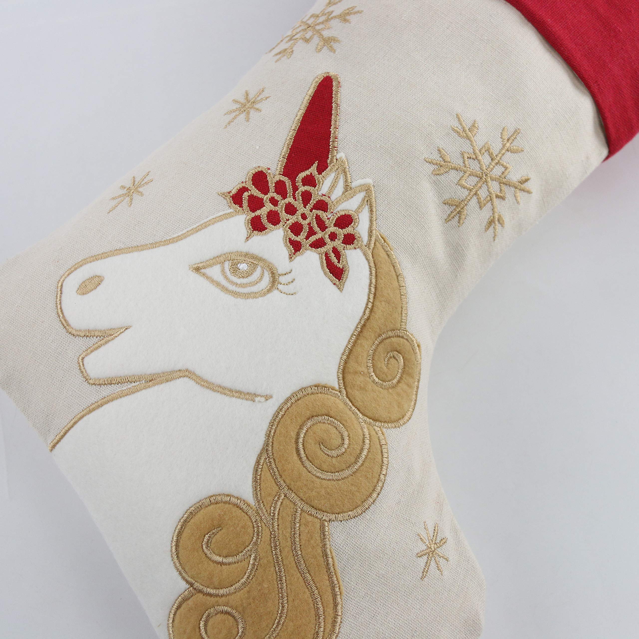 Custom Embroidered Unicorn Christmas Stockings - Personalized Holiday Decor for Girls, Xmas Tree Hanging Ornaments & Party Decorations | Perfect for Gift Giving, Christmas Celebrations & Festive Home Decor