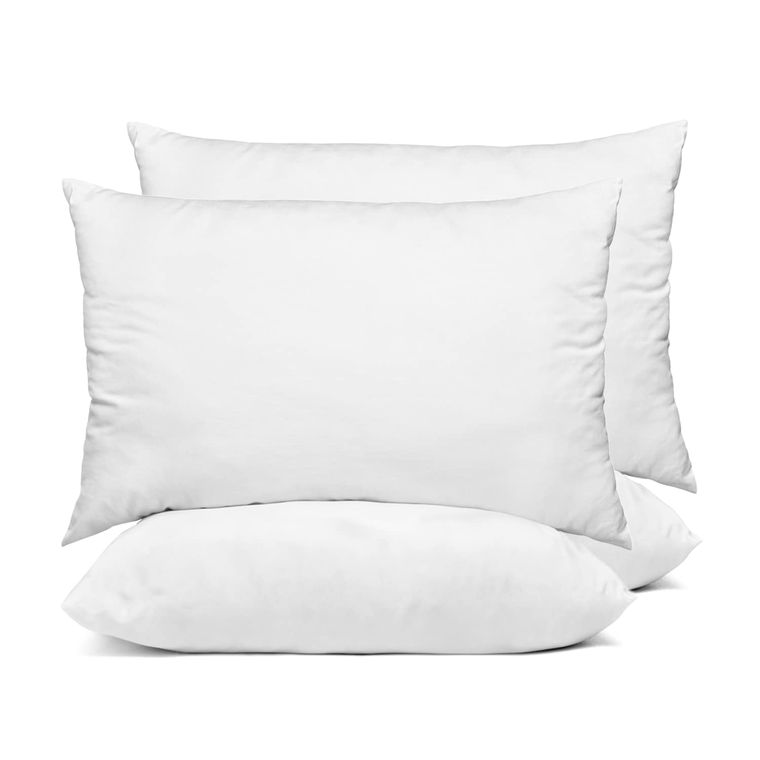 Ultra Bounce Down Alternative Pillows - Pack of 4 Hypoallergenic Bed Pillows for Back & Side Sleepers, Dust Mite Resistant, Hotel Quality White Pillows - Perfect for Home, Guest Room & Travel Use