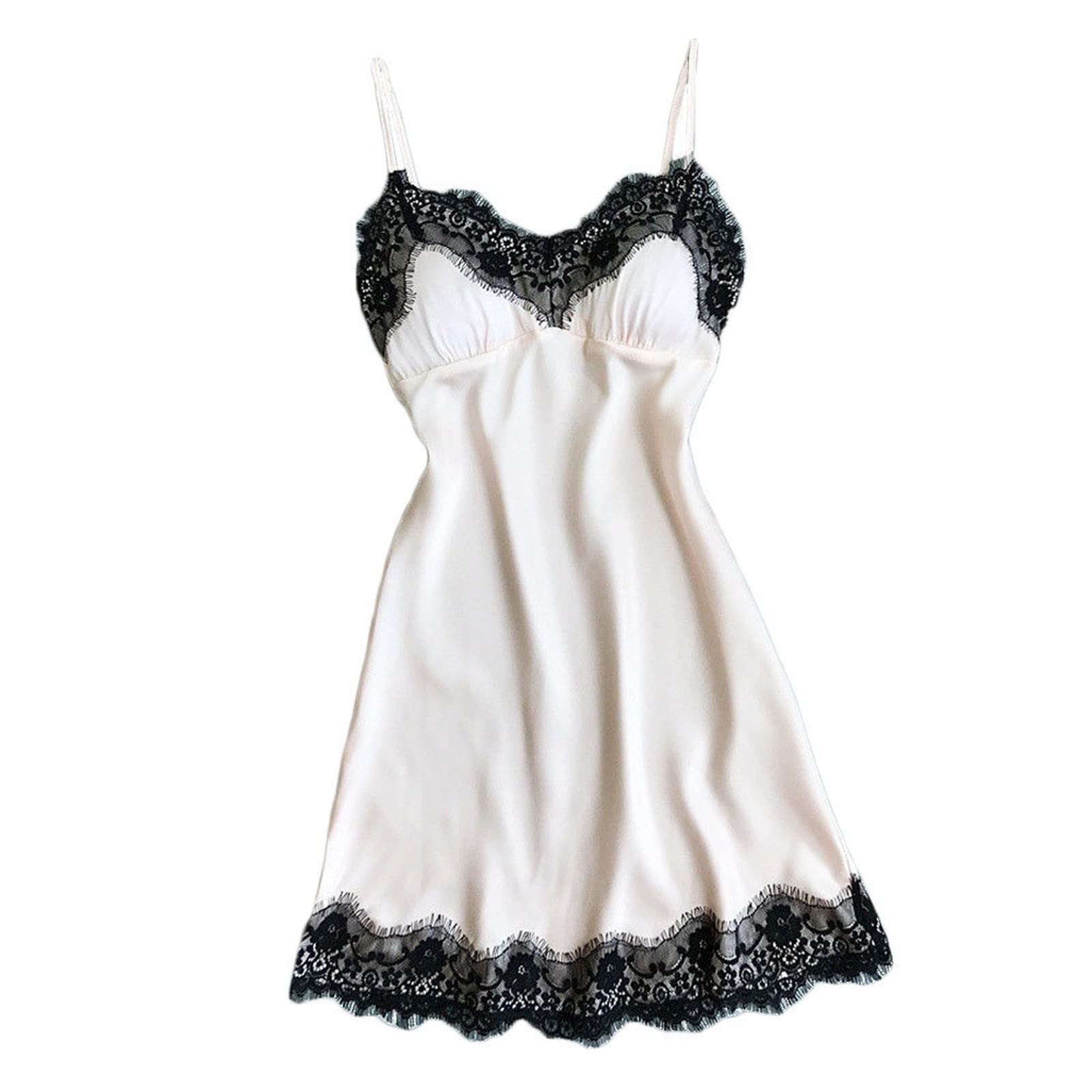 Sexy Lingerie for Women - Lace Babydoll Teddy Chemise Bodysuit with Halter Neckline | Romantic Sleepwear & Intimate Wear for Valentine's Day, Honeymoon & Special Occasions
