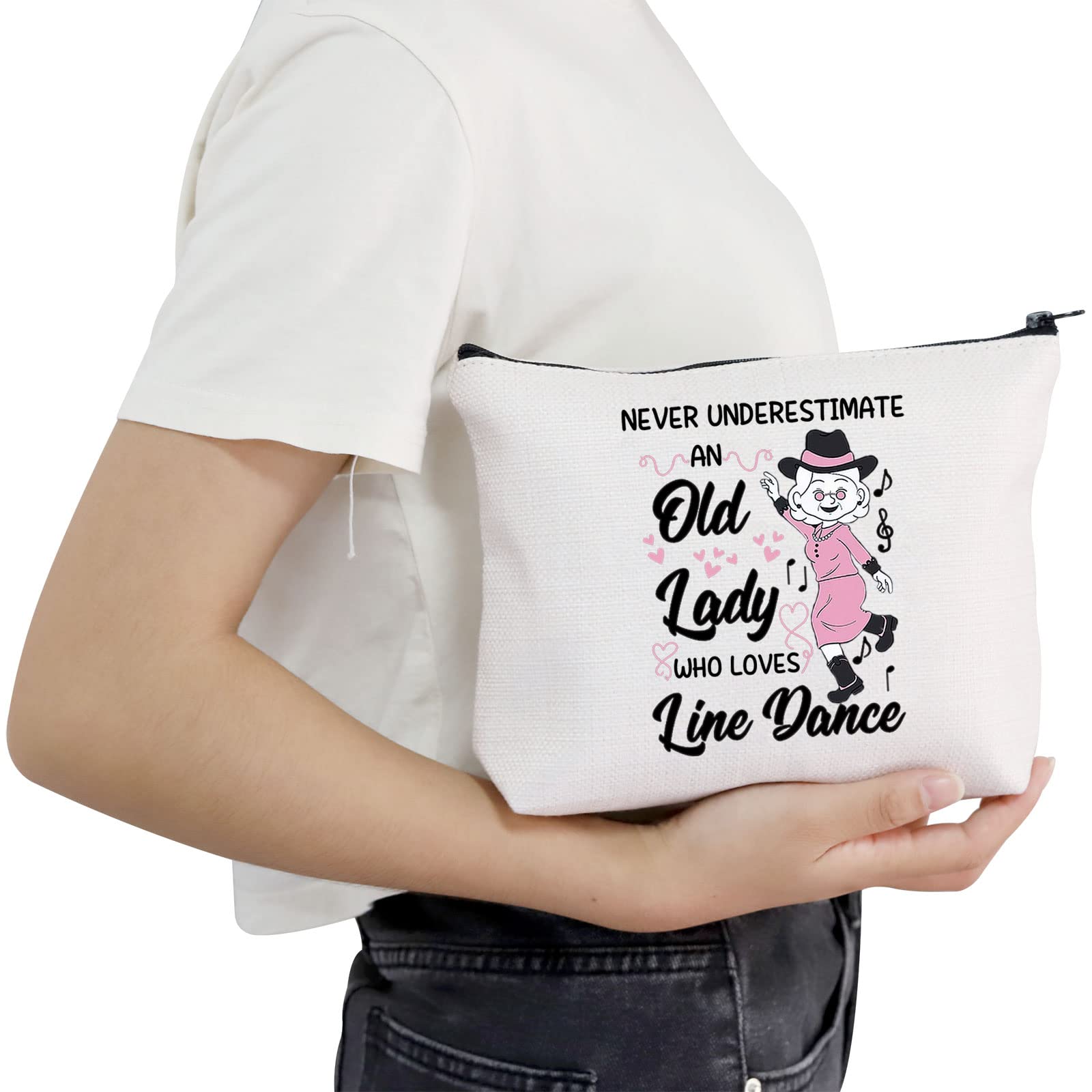 Choreography Line Dance Cosmetic Bag - Best Gift for Grandma, Line Dancing Enthusiasts, UK Inspired Design, Perfect for Dance Classes & Travel