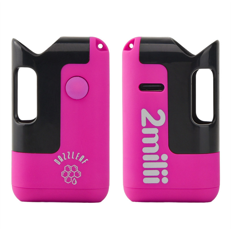 DazzLeaf 2Milii VV 510 Thread Vape Cartridge Battery 650mAh with Preheat & USB Charging - Perfect for Discreet Vaping On-The-Go