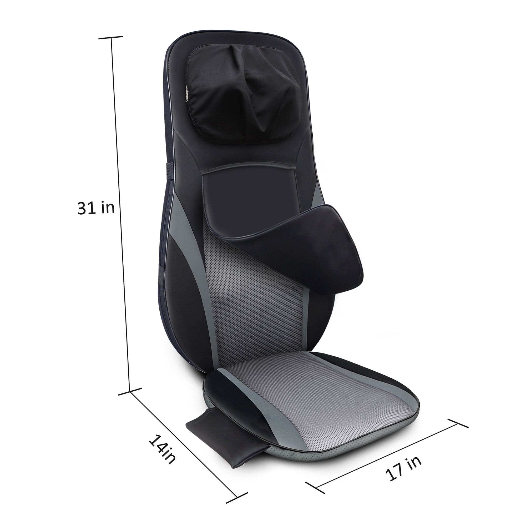 Snailax Shiatsu Back Massager with Heat & Deep Kneading - Electric Massage Chair Pad for Neck, Shoulder & Back Pain Relief - Perfect for Home, Office & Car Use