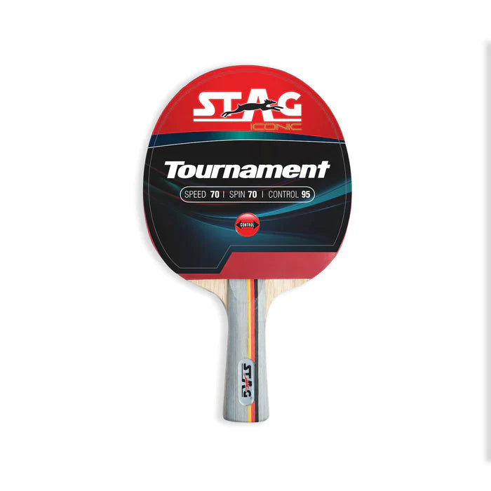 STAG ICONIC TOURNAMENT TABLE TENNIS PADDLE - Professional Ping Pong Racket for Competitive Play & Training - Perfect for Home, Office, and Club Tournaments