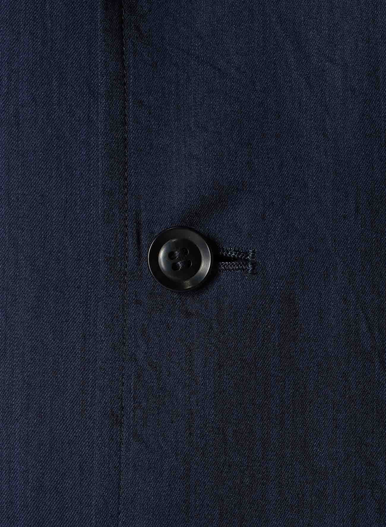 Cupro Dungaree Twill Asymmetrical Shirt Jacket - Stylish Layering for Casual Outfits & Streetwear Fashion