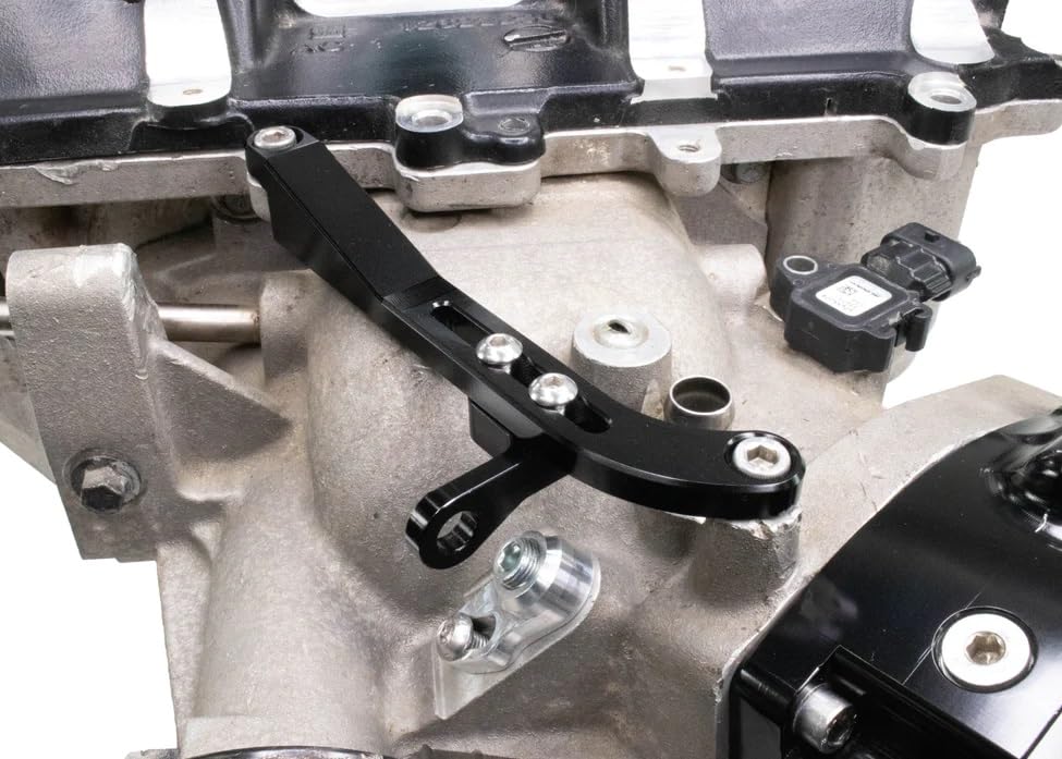 LSA Billet Throttle Cable Bracket for Lokar Throttle Cable - High Performance Aluminum Bracket for Smooth Throttle Response - Perfect for Hot Rods, Muscle Cars & Custom Builds