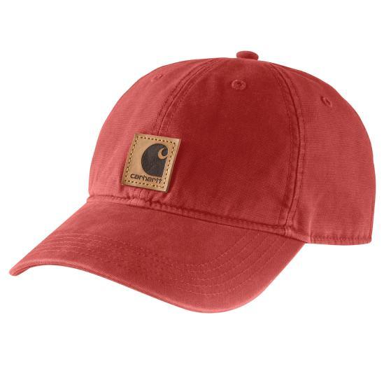 Carhartt Odessa Cap in Chili Pepper Red - Durable Work Hat for Men & Women - Perfect for Outdoor Work, Hiking, and Casual Wear