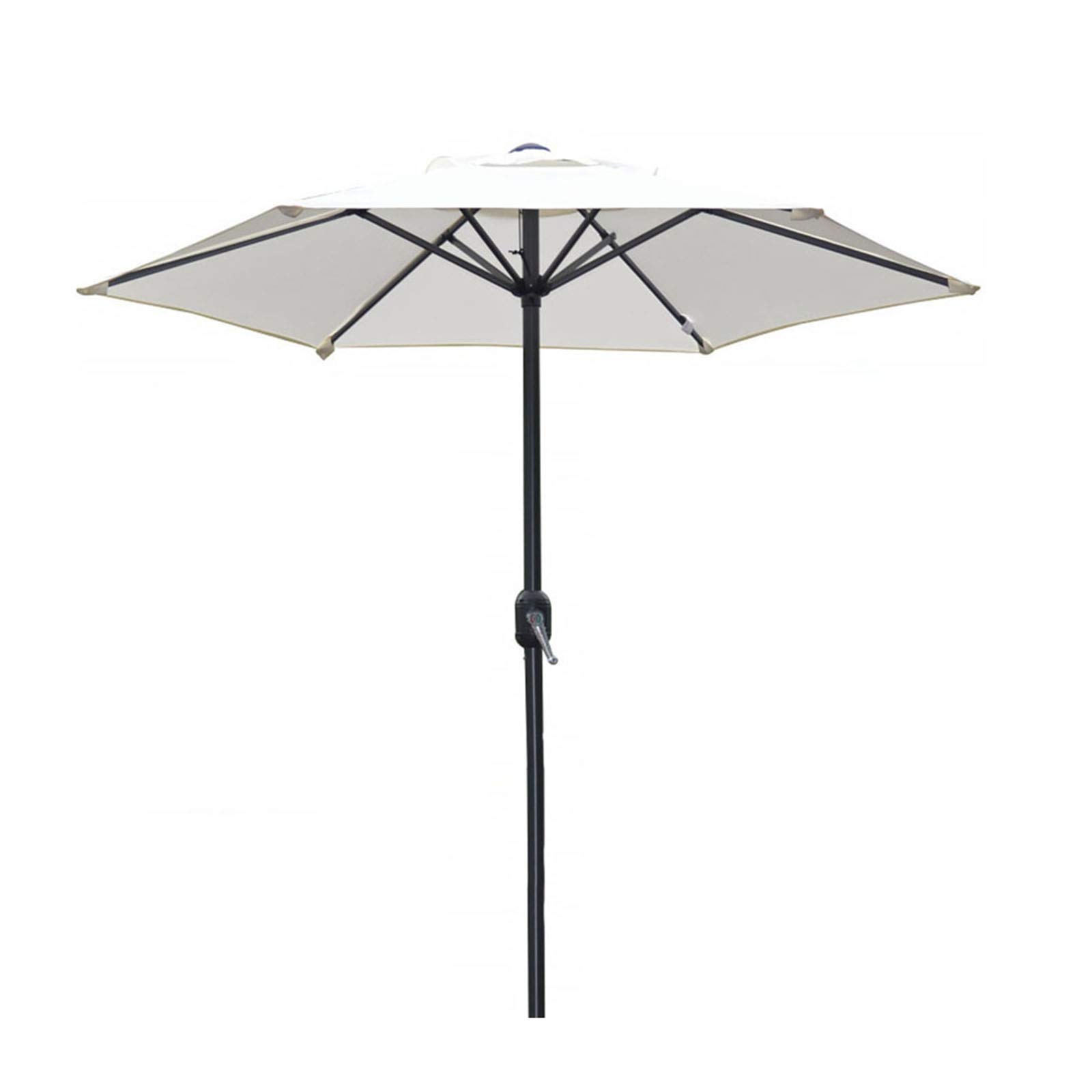 6.5ft Round Outdoor Patio Umbrella with UPF 50+ Sun Protection - Weather Resistant Aluminum Market Table Umbrella for Garden, Backyard, Poolside & Outdoor Dining Areas