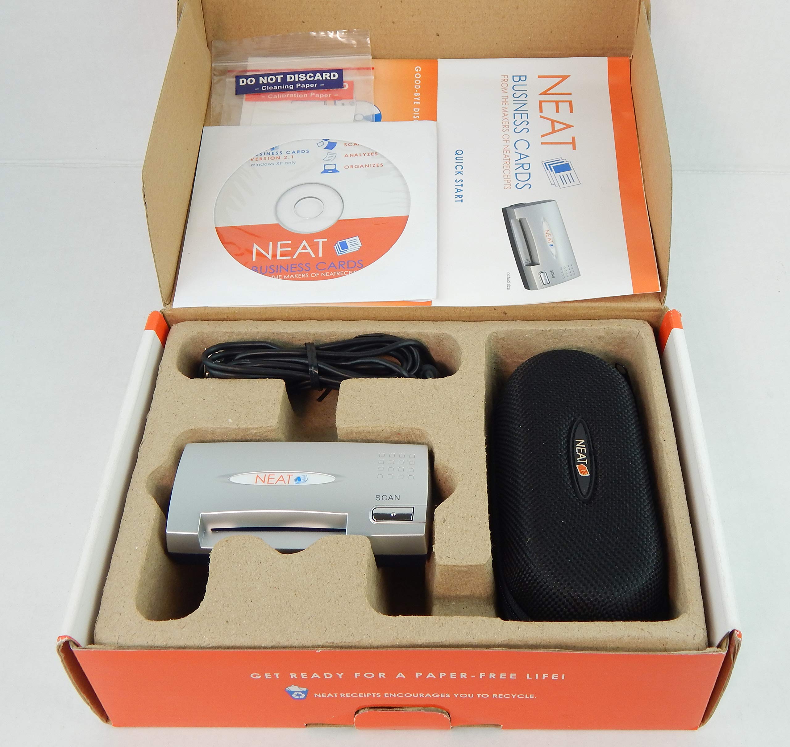 NeatReceipts Mobile Full Color Business Card Scanner & Reader - Digitize & Organize Contacts for Networking, Sales, and CRM Integration