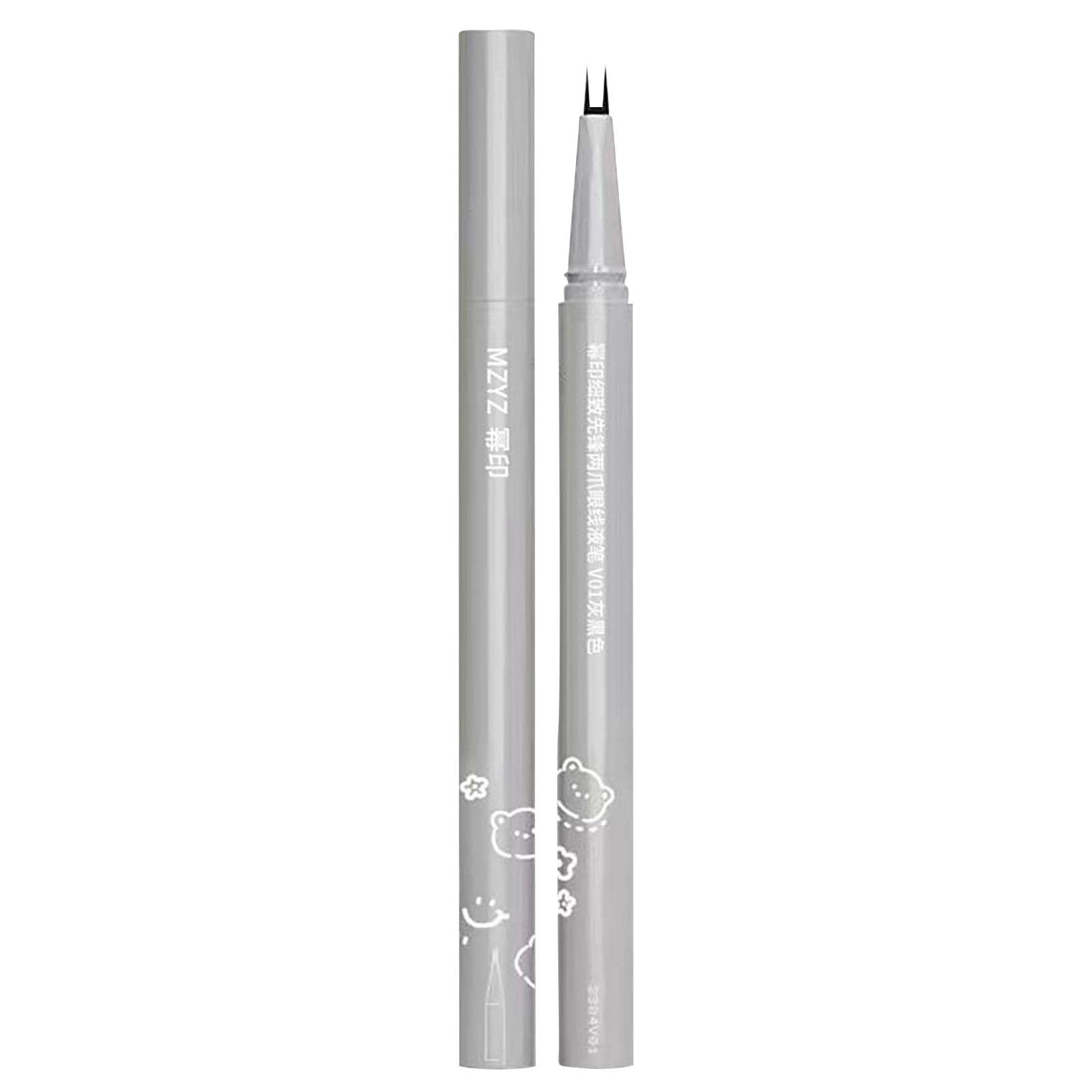 Waterproof Eyeliner Pen - 2 Tip Dual Ended Liquid Eyeliner with Smudge Proof & Long Lasting Formula for Precise Eye Makeup (Black & White) | Perfect for Daily Wear, Party & Special Occasions