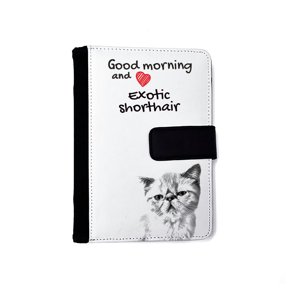 Premium Eco-Leather Notebook with Exotic Shorthair Cat Design - Stylish Journal for Writing, Sketching & Gift Giving - Perfect for Office, School & Travel Use