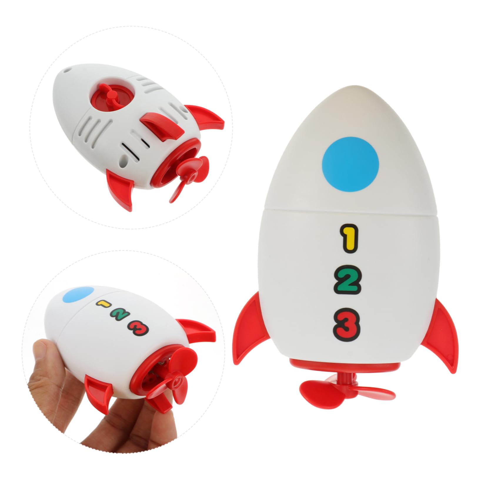 HOOTNEE 2-Pack Water Squirt Rocket Bath Toys for Babies & Toddlers - Fun Bathtub Toys for Infant Sensory Play, Pool Party, and Outdoor Water Activities