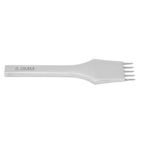 5-Toothed Leather Stitching Prong - High Efficiency Small Leather Punching Tool for DIY & Engineering Projects | Perfect for Leather Crafting, Shoe Repair & Bag Making
