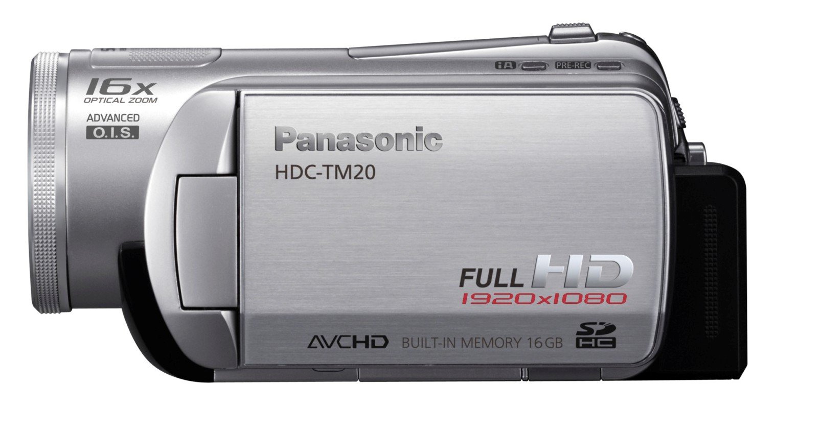 Panasonic HDC-TM20 HD Camcorder with SD & HDD Storage - Silver | Perfect for Travel Vlogging, Family Events & Outdoor Adventures