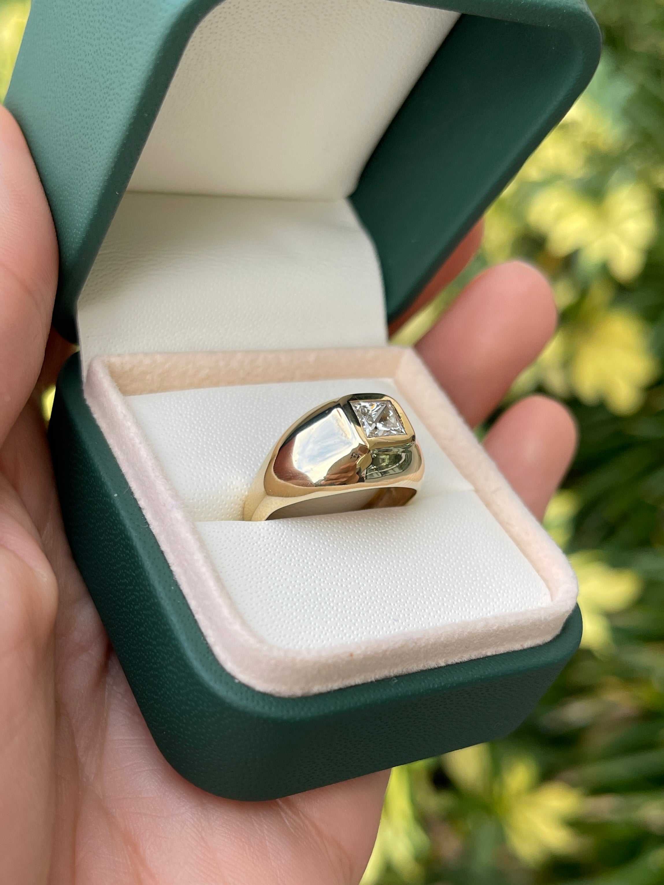 1.08ct Princess Cut G Color Diamond Solitaire Ring in 14K White Gold - Perfect for Engagement, Wedding & Anniversary Gifts
