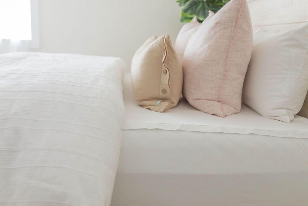 Beddy's White Zippered Duvet Cover Set - Easy Zip Closure Cotton Bedding for Twin, Full, Queen & King Size Beds | Soft Comforter Cover for Cozy Bedrooms & Guest Rooms