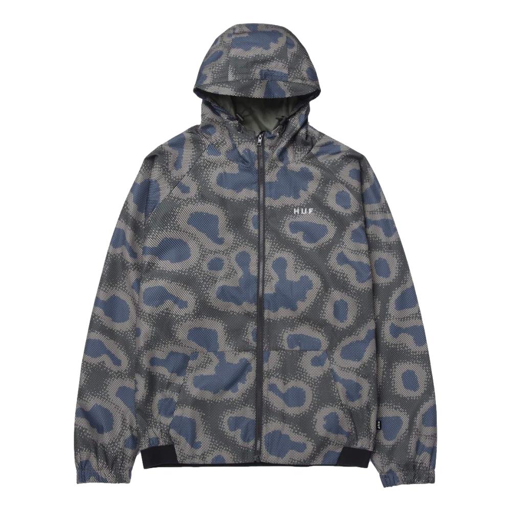 HUF Network Jacket Olive - Men's Streetwear Fashion Hoodie for Urban Style & Outdoor Activities