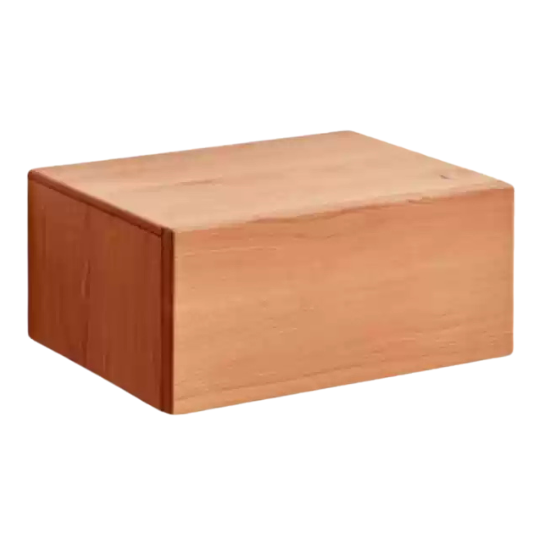 Solid Oak & Poplar Wood Floating Nightstand - Modern Bedside Table with Storage Shelf for Bedroom, Living Room, or Nursery