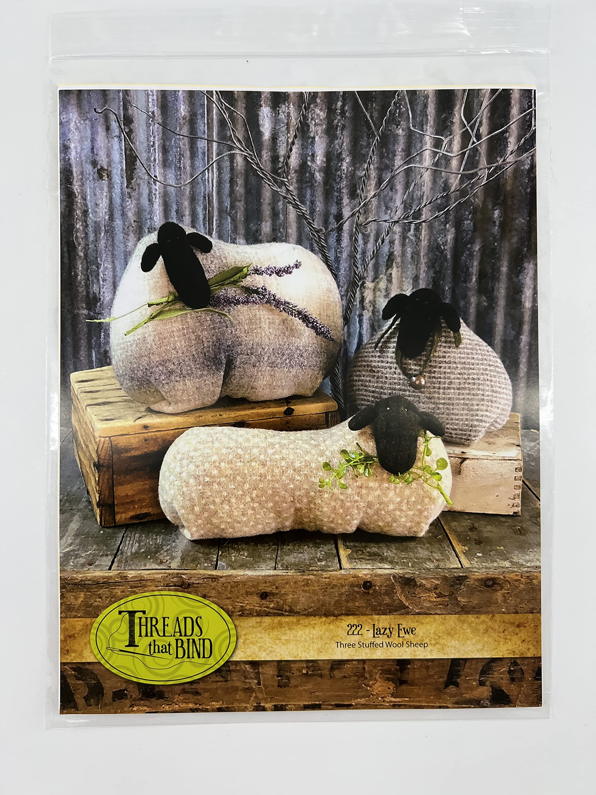 Threads That Bind Lazy Ewe 手工编织图案 - 适用于家居装饰、节日礼物和创意DIY项目