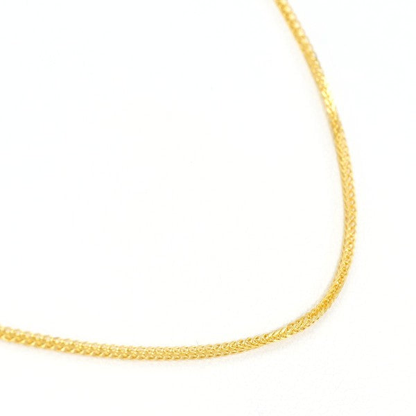24K Yellow Gold Necklace for Women - Elegant 18 Inch Solid Gold Chain Necklace for Everyday Wear, Gift Giving & Special Occasions
