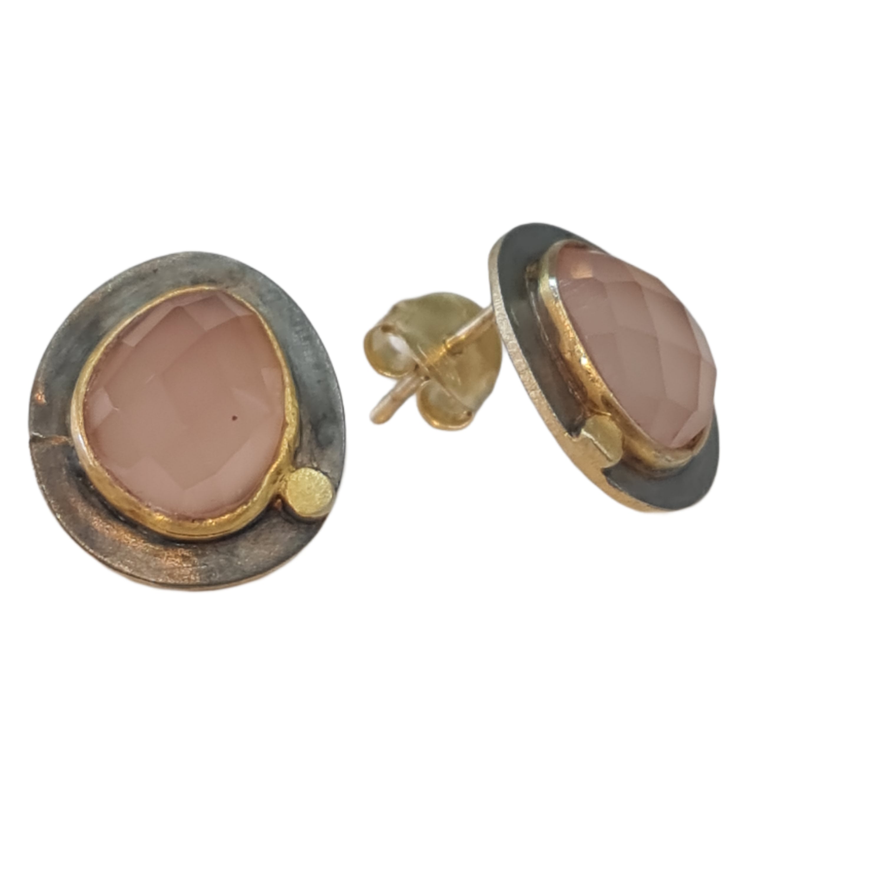 Rose Quartz Stud Earrings for Women - Elegant & Dainty Crystal Jewelry Gift for Her - Perfect for Weddings, Parties & Everyday Wear