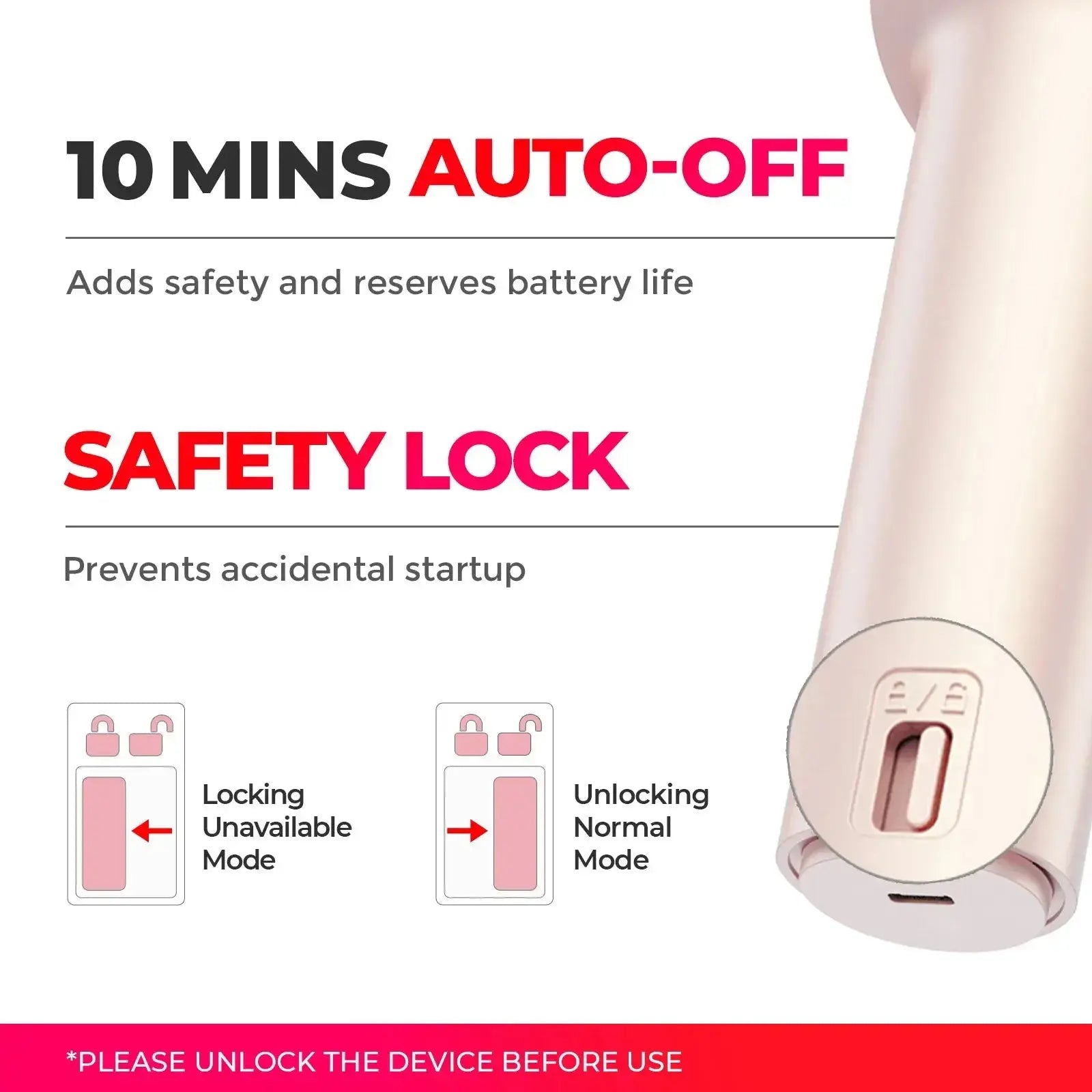 Tymo Curlgo Eco - Professional Hair Curling Iron for Salon-Quality Styling | Perfect for Home Use, Travel & Special Occasions