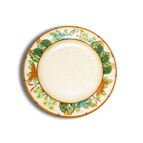 Southwestern Tan Dinner Plate with Sonoran Desert Design - Perfect for Rustic Dining, Southwest-Themed Decor, and Outdoor Entertaining