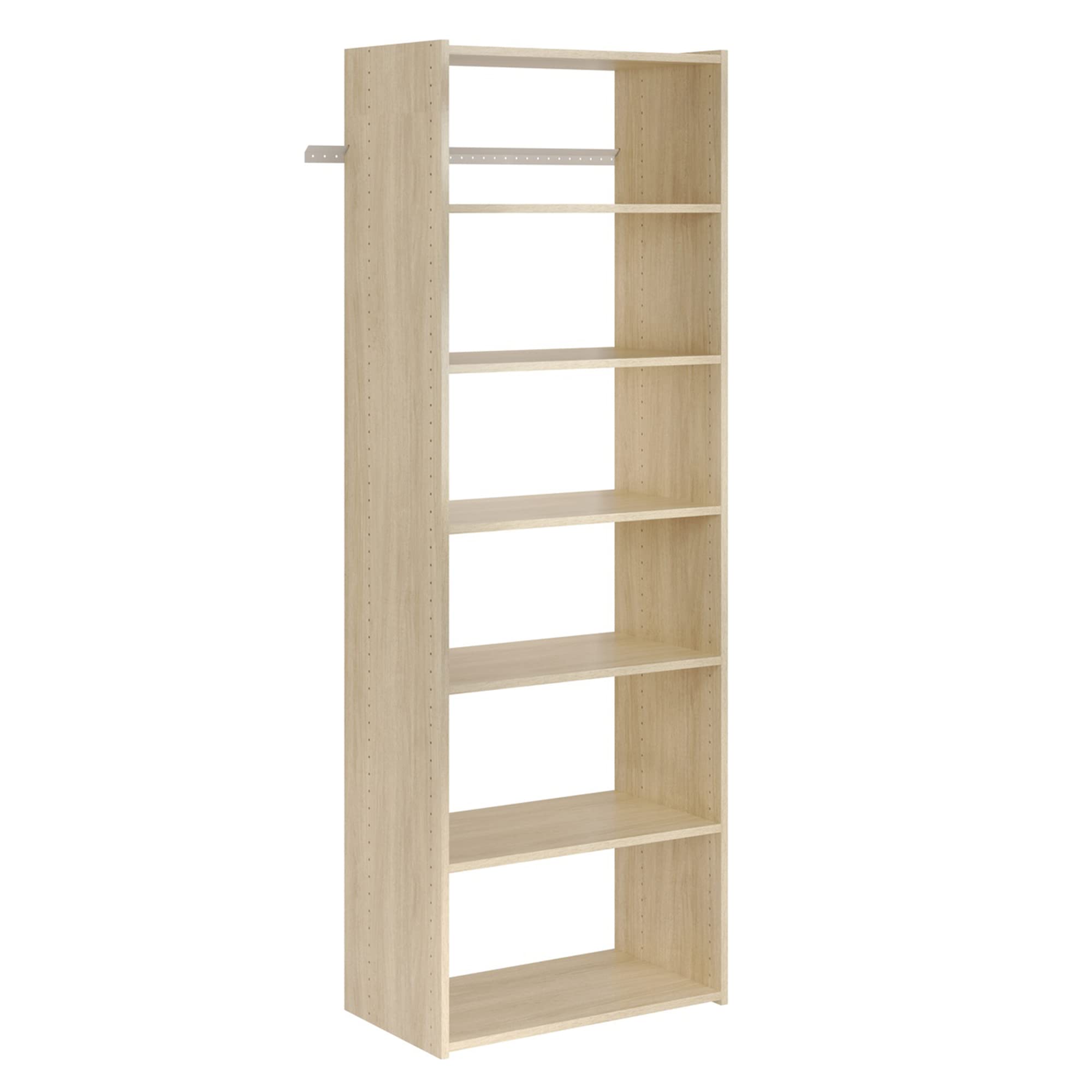Easy Track Essential Shoe Tower Closet Organizer - 7-Tier Storage System for Maximizing Space in Closets, Mudrooms & Garages (Honey Blonde) | Perfect for Shoe Lovers & Home Organization