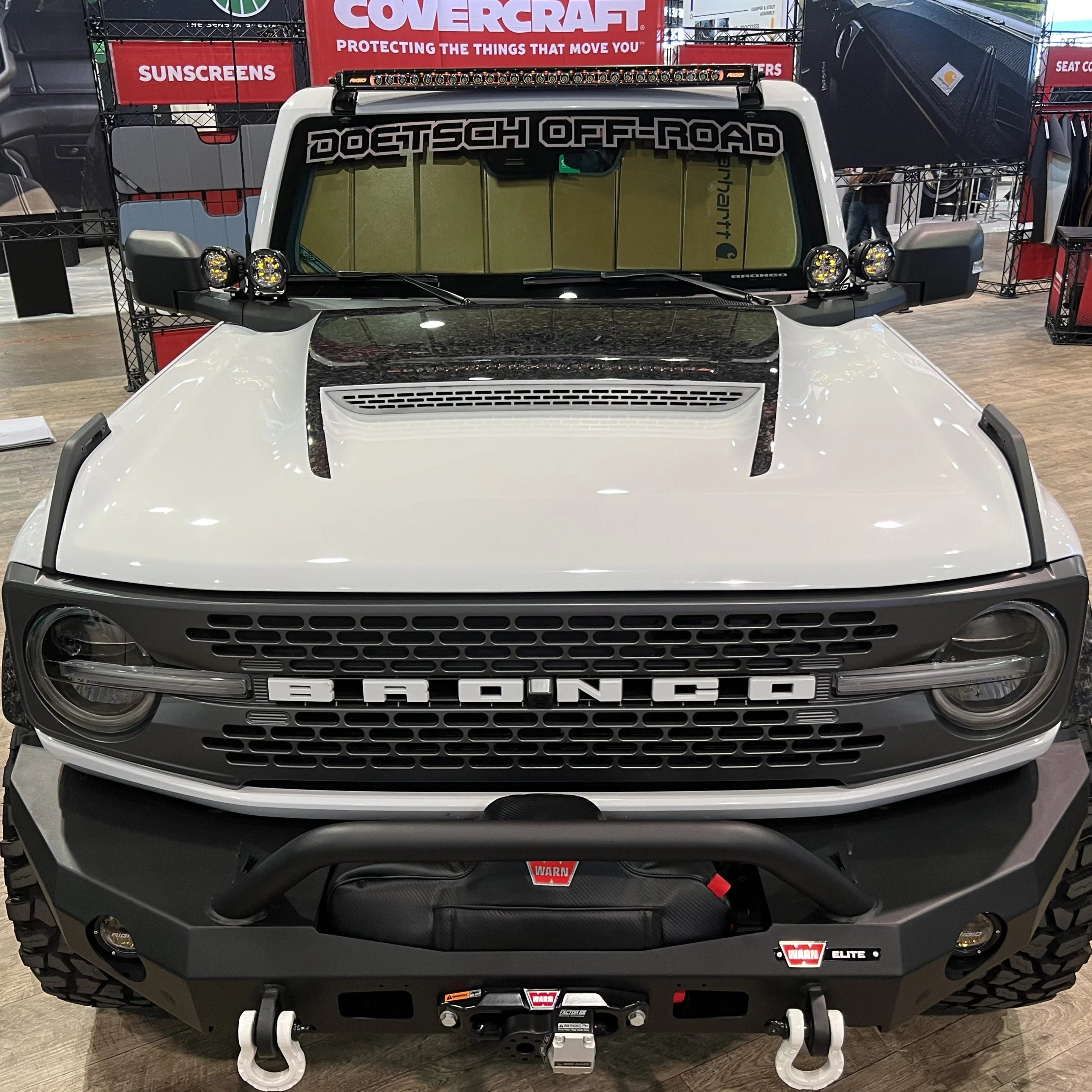 2021-2025 Ford Bronco Ram Air Hood - High Performance Cold Air Intake Scoop for Off-Road & Street Driving - Enhances Engine Cooling & Airflow for Adventure & Daily Commute